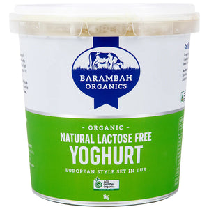 Barambah Organics Latose Free Yoghurt 1kg