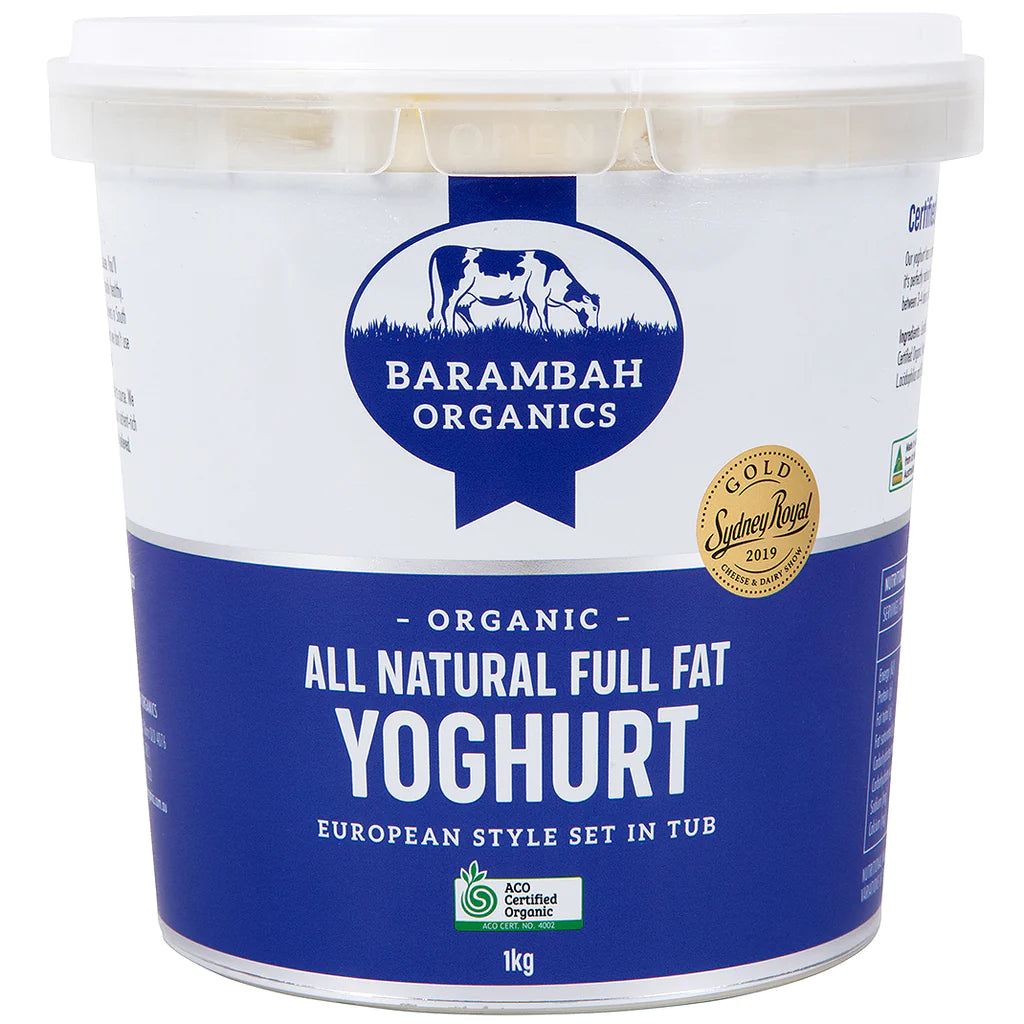 Barambah Organics Natural Yoghurt 1kg