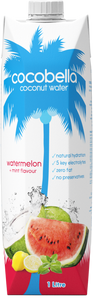 Cocobella Watermellon Flavour Coconut Water 1L