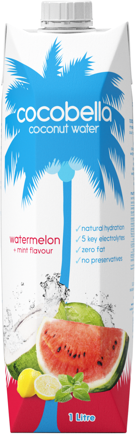 Cocobella Watermellon Flavour Coconut Water 1L