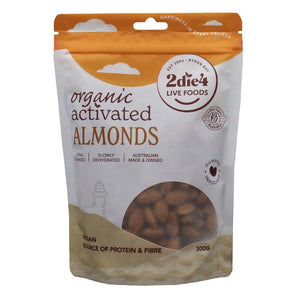 2Die4 Activated Organic Almonds Nuts 300g