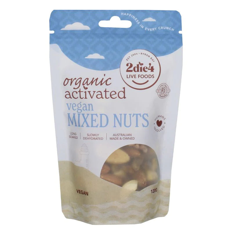 2Die4 Organic Activated Vegan Mixed Nuts 120g
