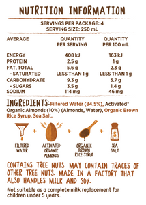 Nutty Bruce Organic Almond Milk 1l