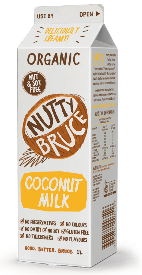 Nutty Bruce Organic Coconut Milk 1l